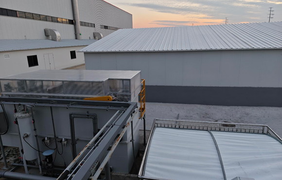 冠侯新材料污水处理系统进场施工