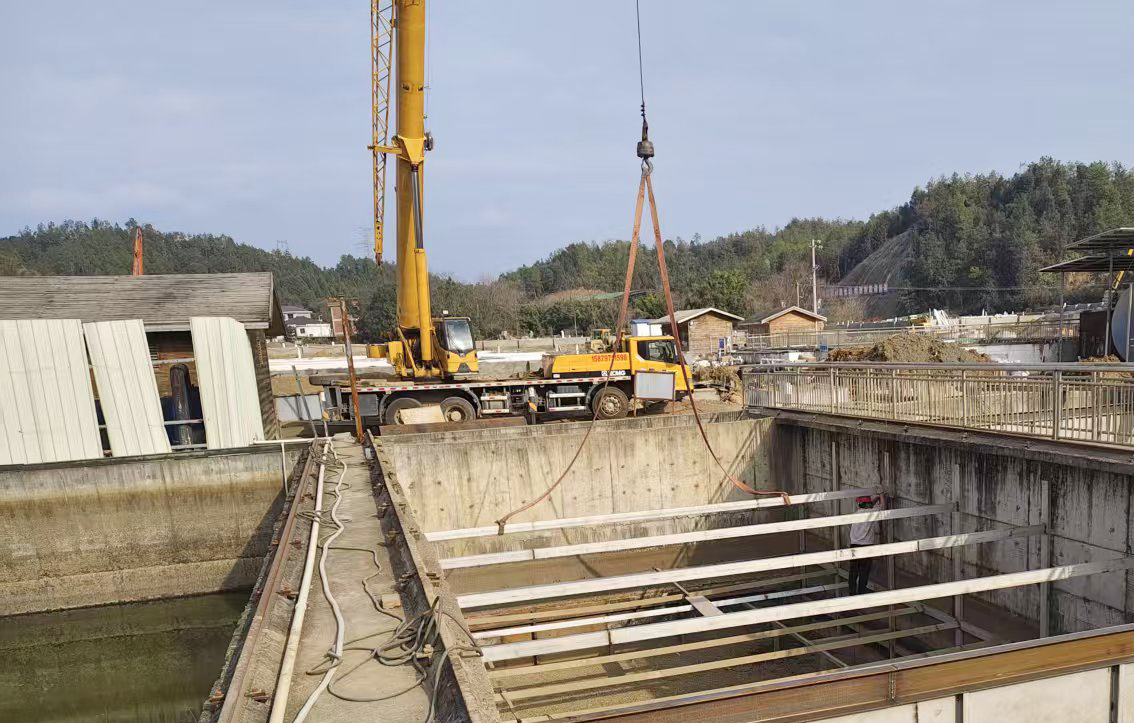 黄沙稀土尾水处理站升级改造及扩容项目进场施工